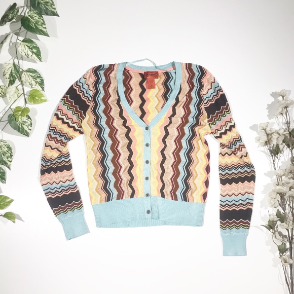 Missoni for Target Sweaters - Missoni for Target | Chevron Button Front Cardigan